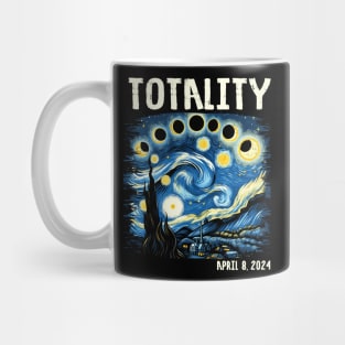 Total Solar Eclipse 2024 4.08.24 Starry Night Painting Mug